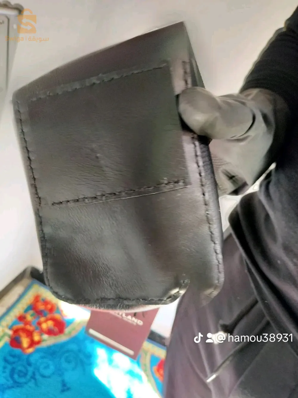 pochette cuir vachette matière viritable solide disponible 0542664867