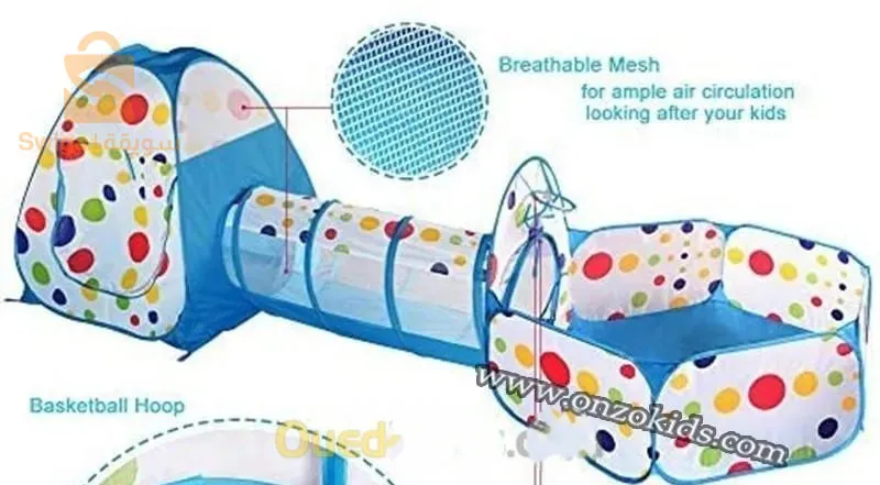 pac tente+ tunnel+parc +20balles