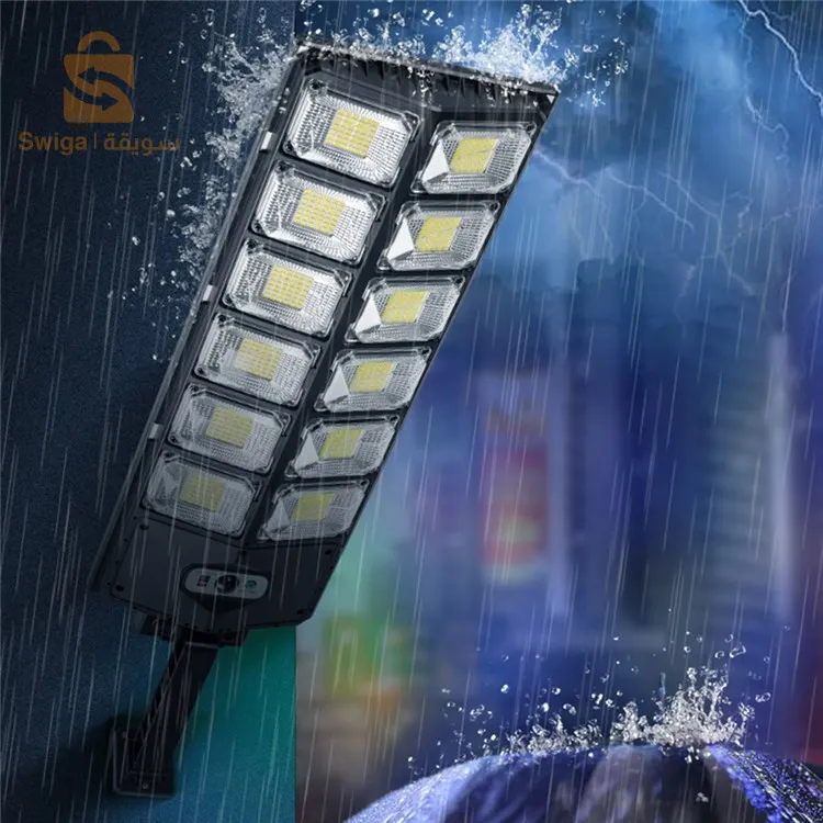 Lampe solaire d'extérieur super lumineuse à LED, étanche, détecteur de mouvement -مصباح جداري مقاوم للماء يعمل بالطاقة الشمسيةمع مستشعر حركة$👍