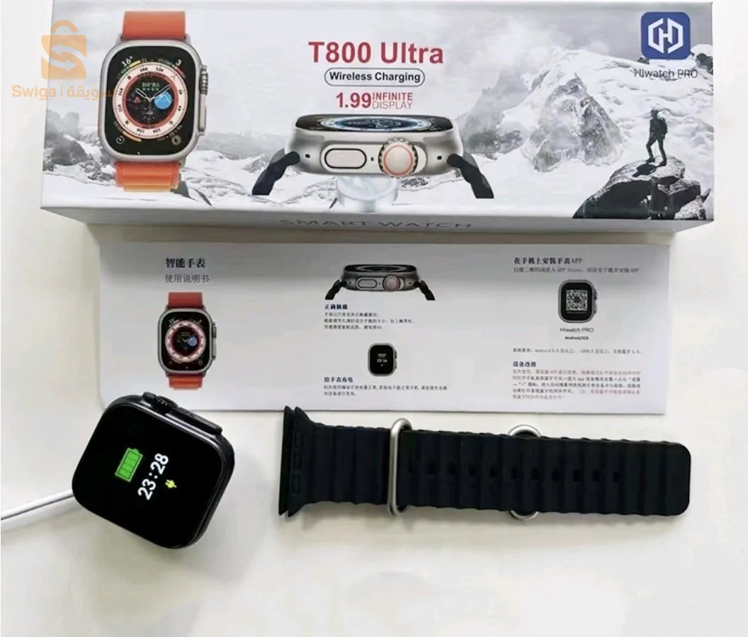 ة  آخر جيل جديدة بخاصية مقاومة الماء - T800 ultra smart watch Waterproof