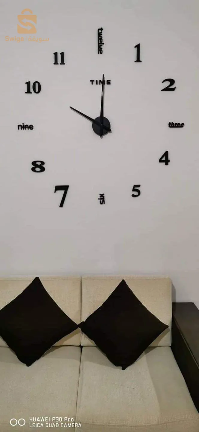 Horloge Murale 3D 🕰️ Décoration Pour Maison Salon Chambre Bureau Au Plusieurs Modele Et Couleur 🎨