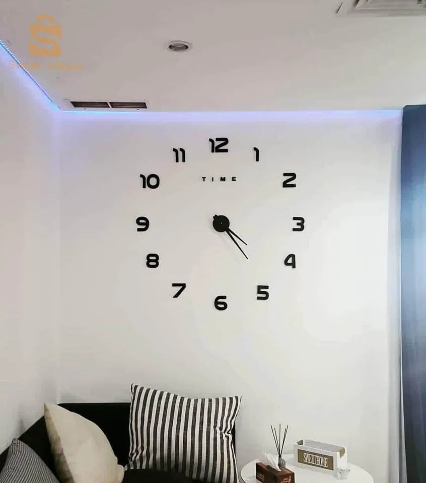 Horloge Murale 3D 🕰️ Décoration Pour Maison Salon Chambre Bureau Au Plusieurs Modele Et Couleur 🎨