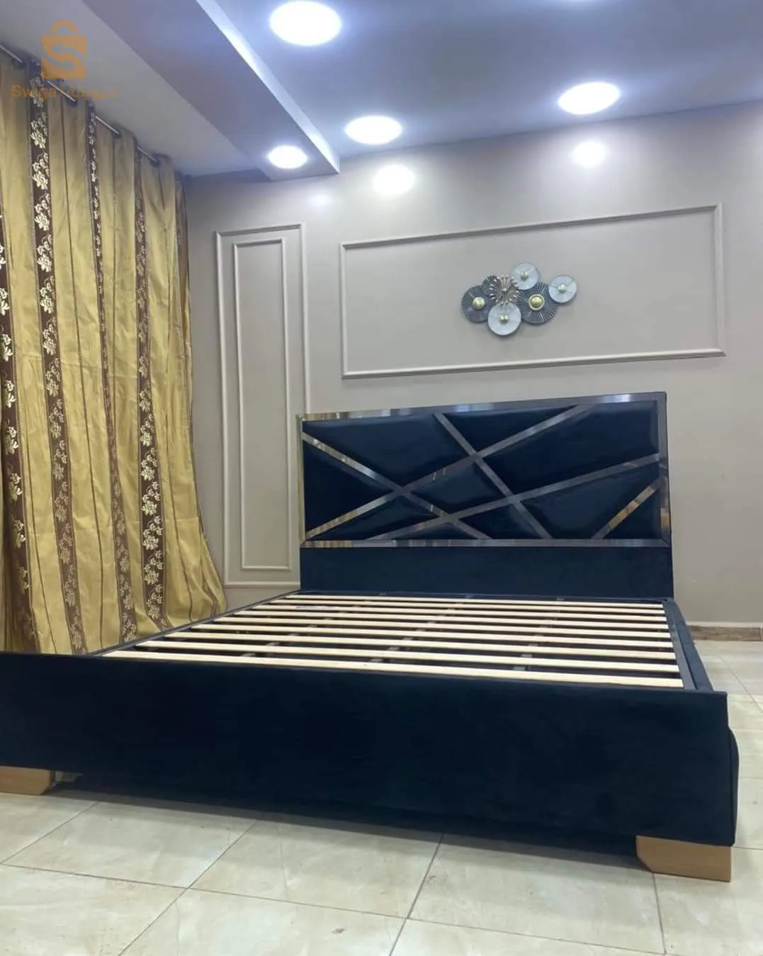 سرير كبيتوني كوفري ميطاليك