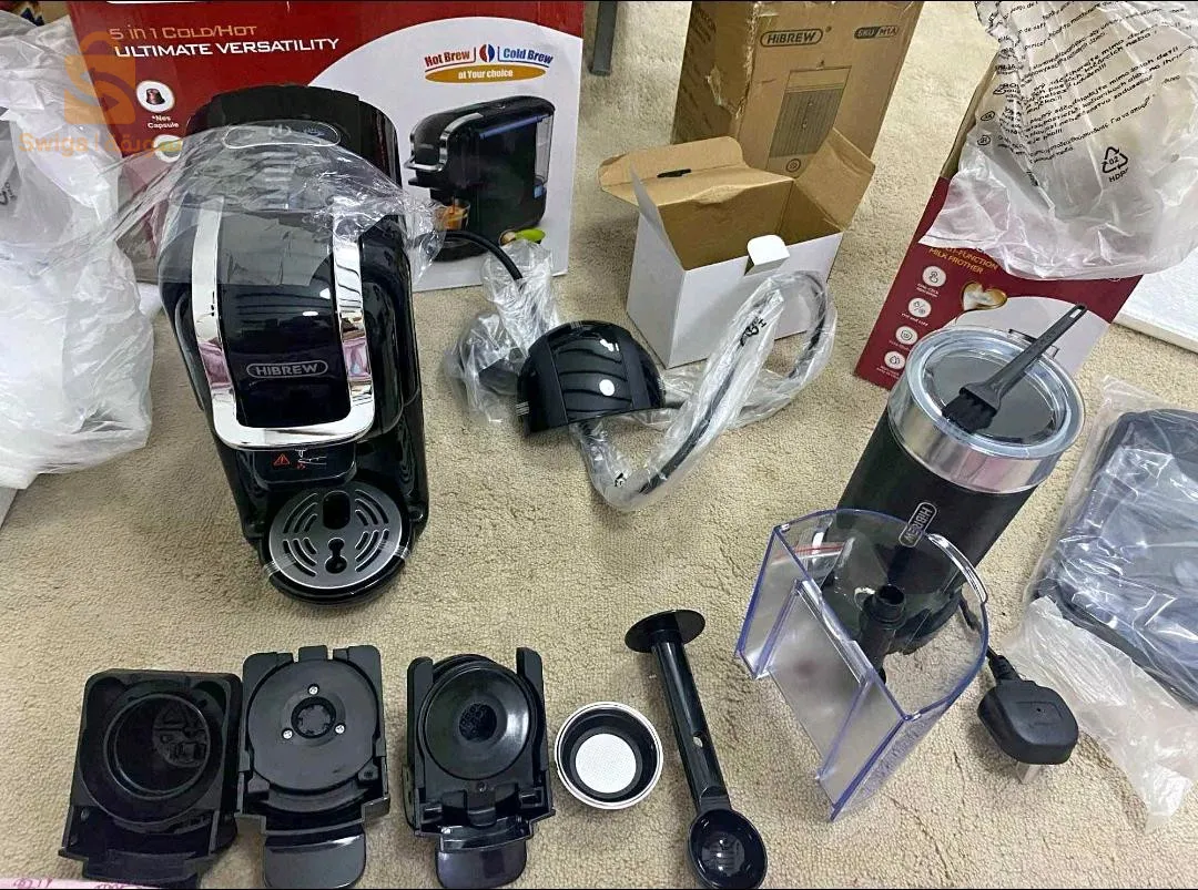 HiBREW H2B 5 in 1 Multi-Capsule Cold & Hot Coffee Maker (Black)