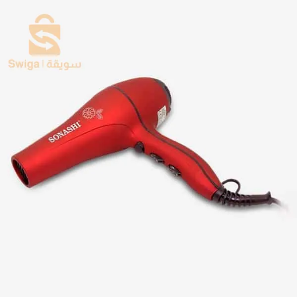 Séchoir Sonashi Fabulous à 2 vitesses rouge 2000W
