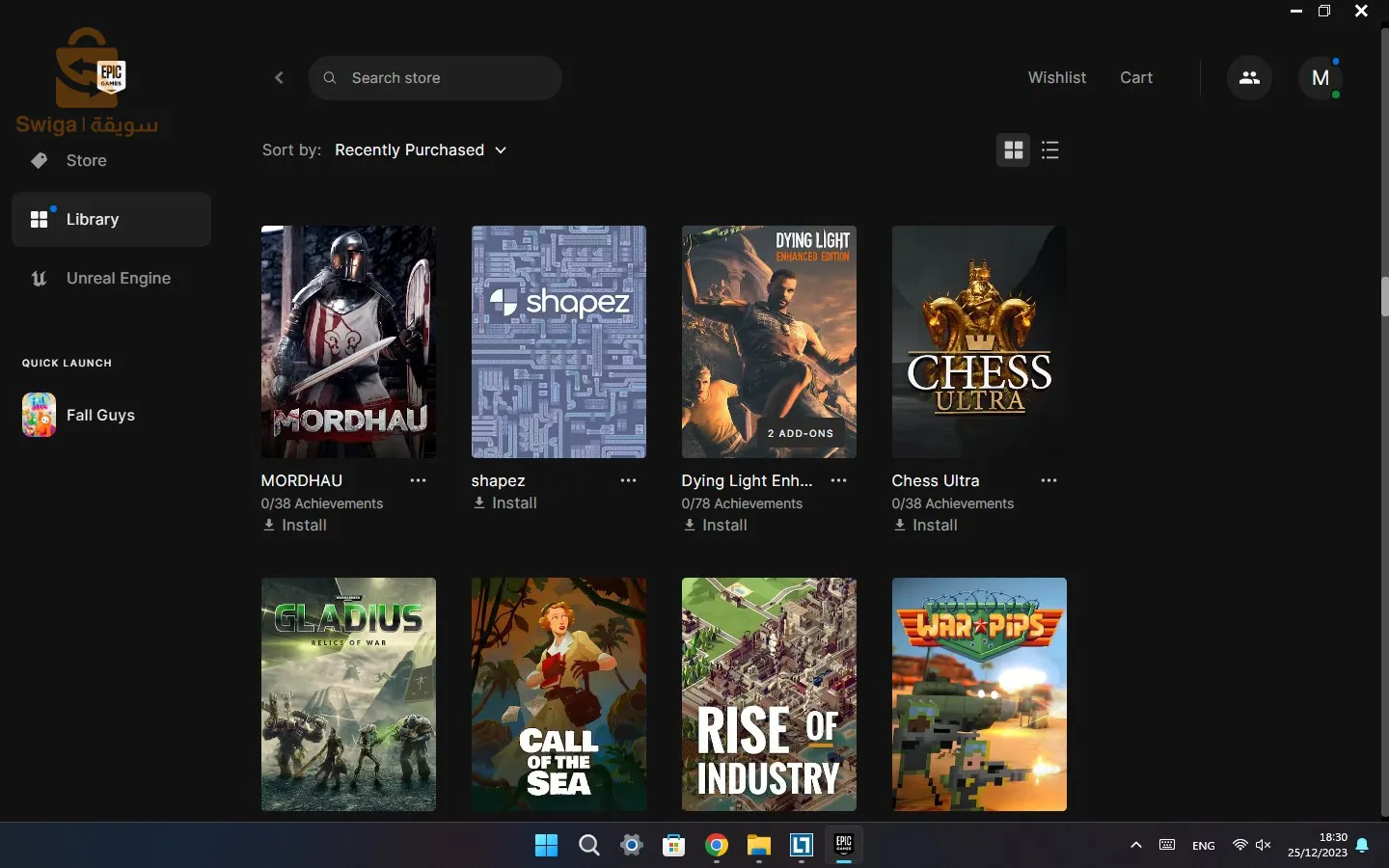💻🎮Compte EPIC GAMES +190 JEUX