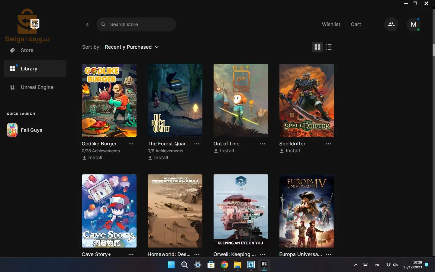 💻🎮Compte EPIC GAMES +190 JEUX