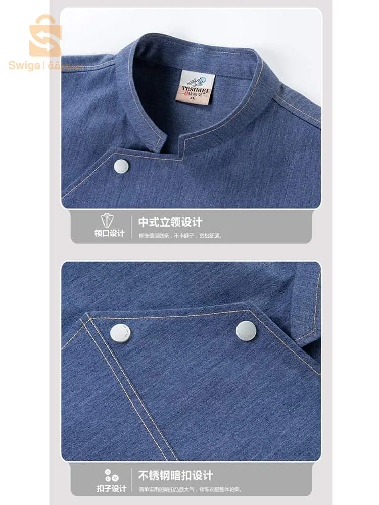 Vest de cuisine professional Haute qualité
Disp M/L/Xl/2XL/3XL/4XL