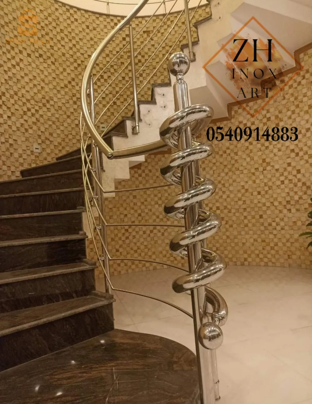 ✔️  درابزين (rampe d'escalier) بمختلف الأشكال و الأنواع
✔️ واقي للجسم(garde-corps)على الشرفات و الأسطح بأشكال و أنواع مختلفة