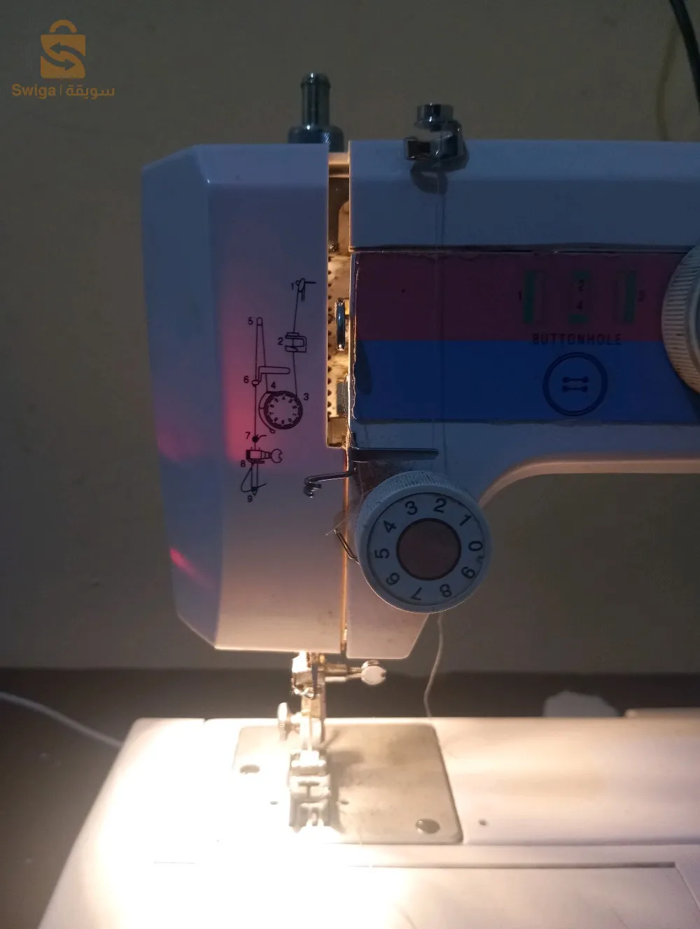 ماكينة خياطة مستعملة شبه جديدة