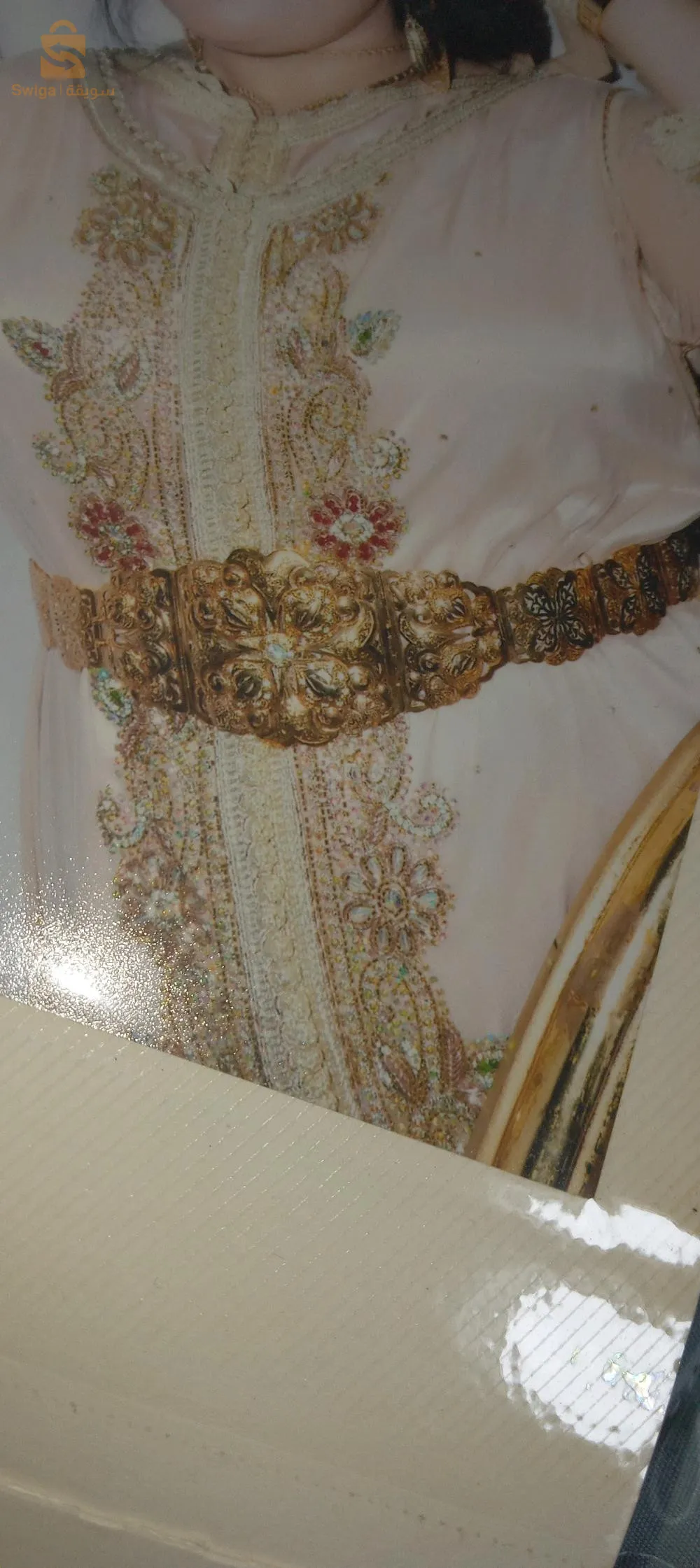 caftan et karakou avec les chaussures  mel 3andi