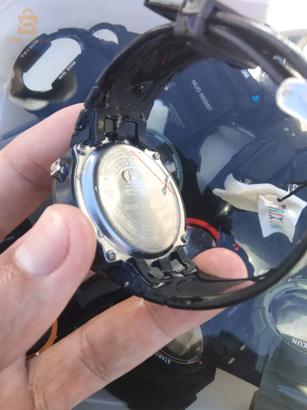 .ساعة رياضية مقاومة للماء🌊🌊