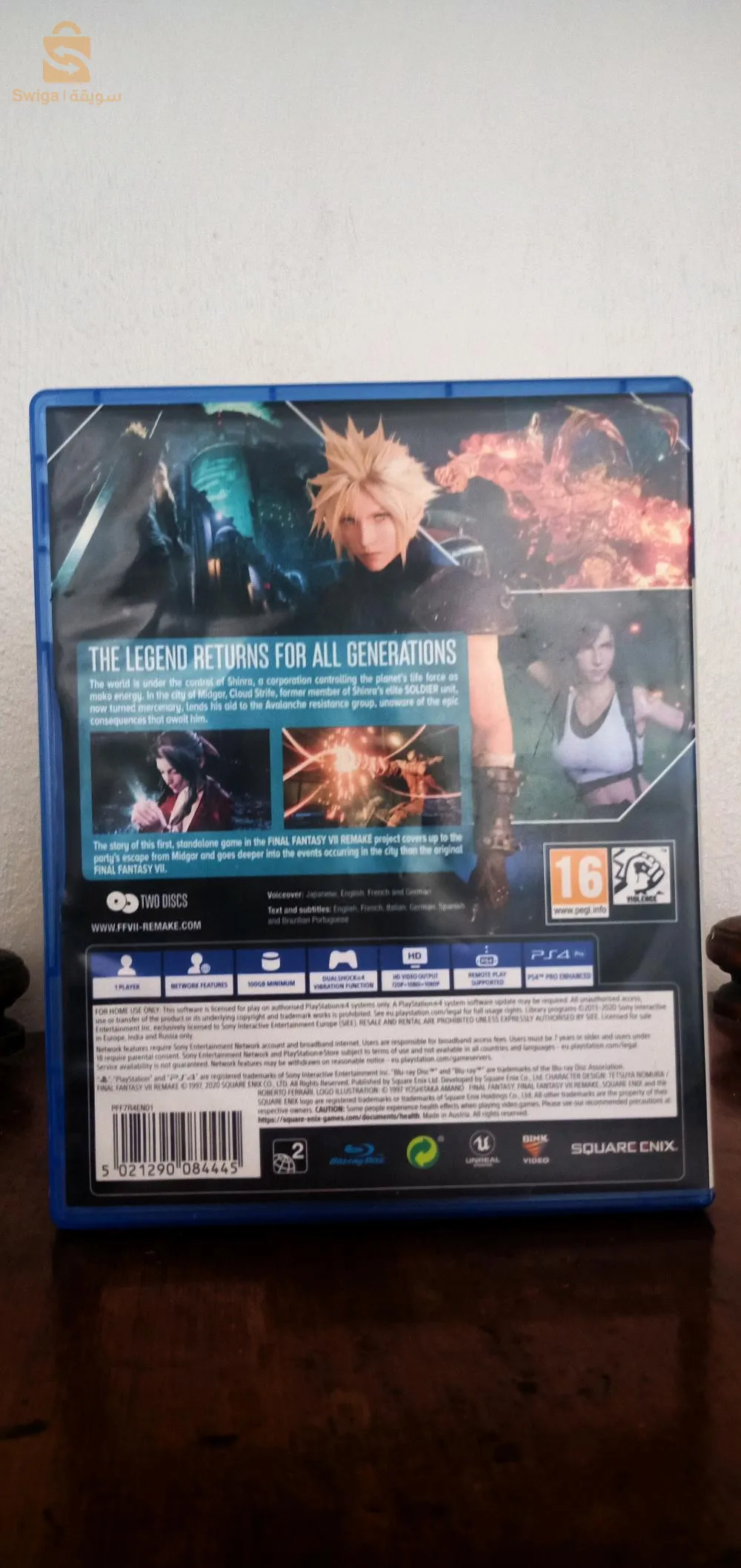 Final Fantasy 7 Remake Ps4