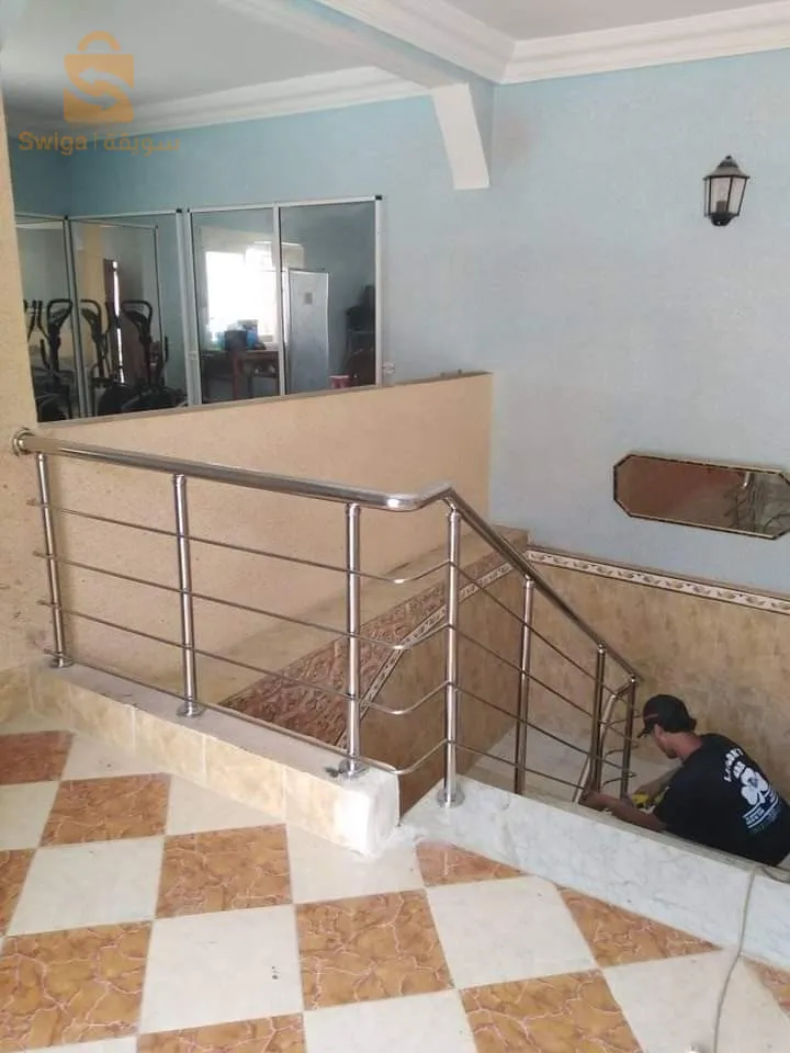 rampe d'escalier inox