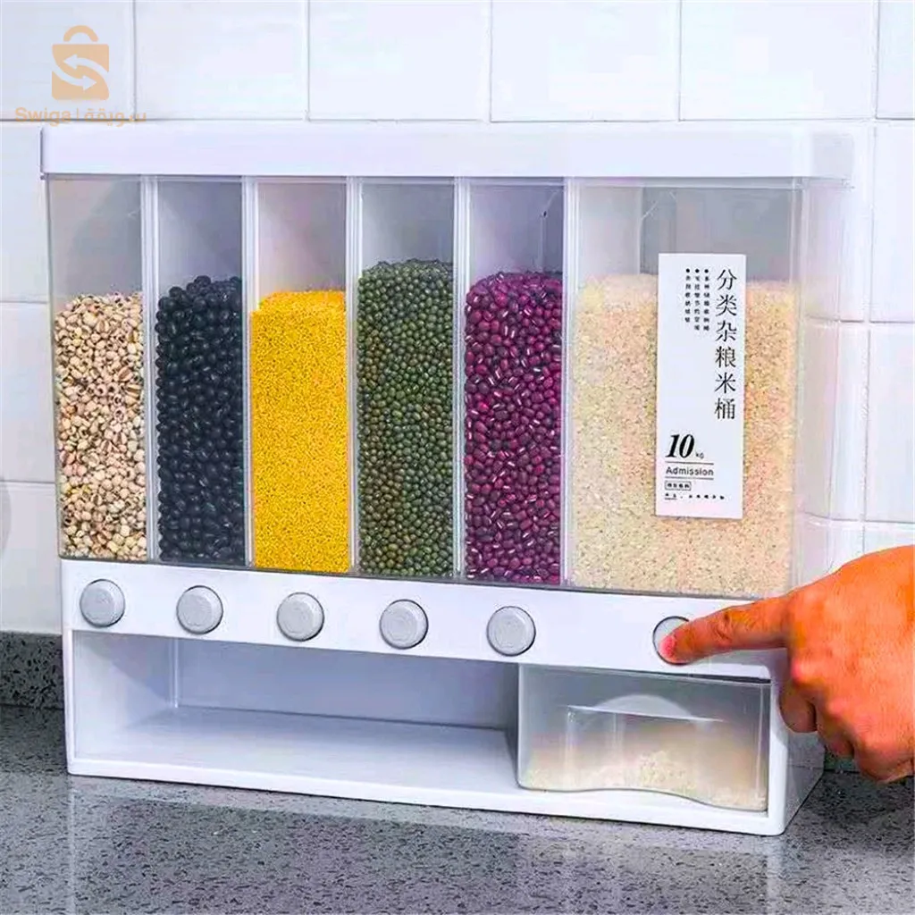 Previous
Next
Distributeur et organisateur de nourriture sèche mural - صندوق تخزين مثبت على الحائط وموزع طعام