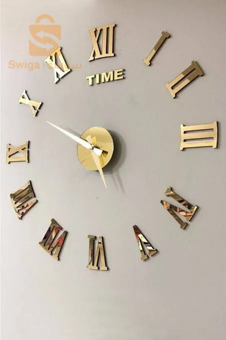 ساعة جدارية ثلاثية الابعاد سهلة التركيب