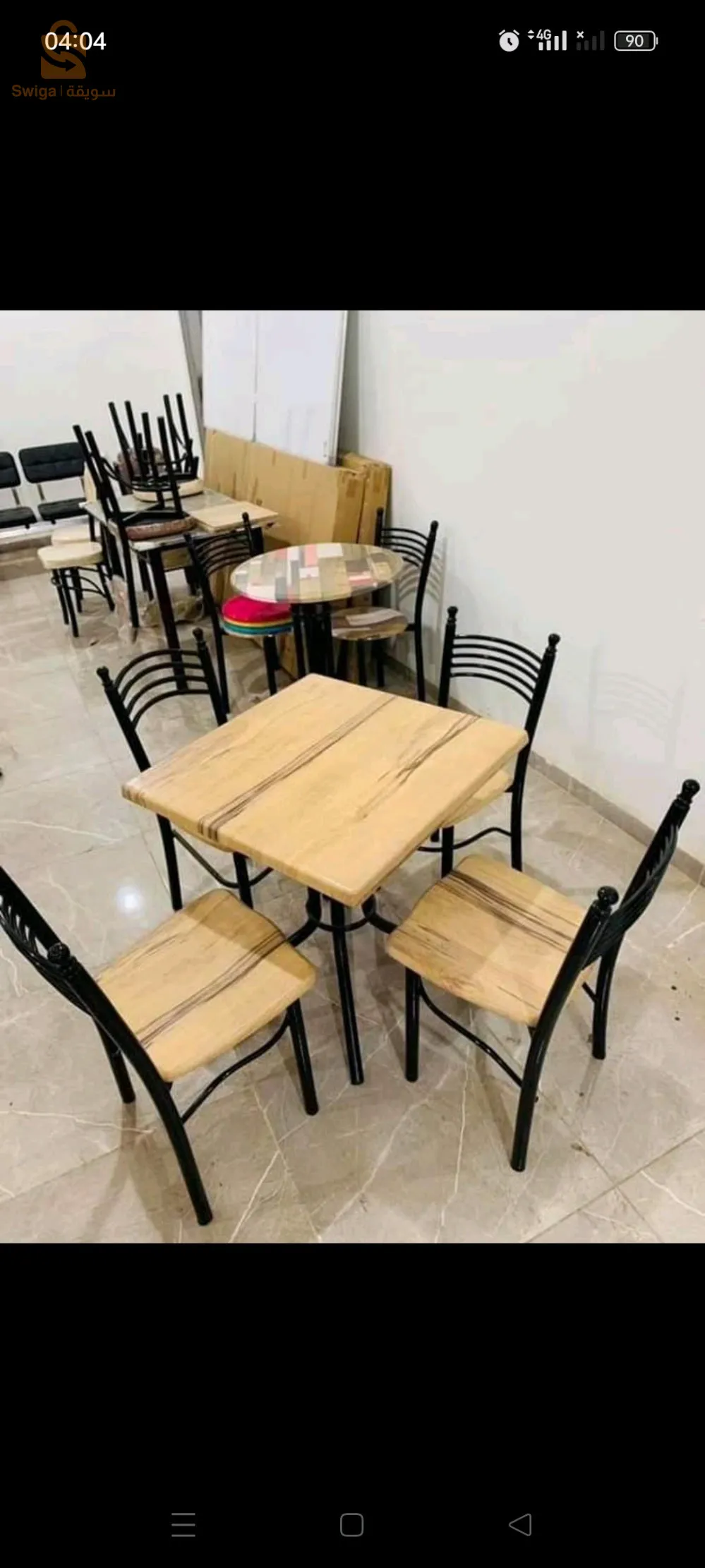 طاولات وكراسي من كل الانواع للمطابخ والمقاهي والمطاعم وقاعه الاعراس والبيتزيريات الاستفسار اتصل بالرقم 0540651384/078411795