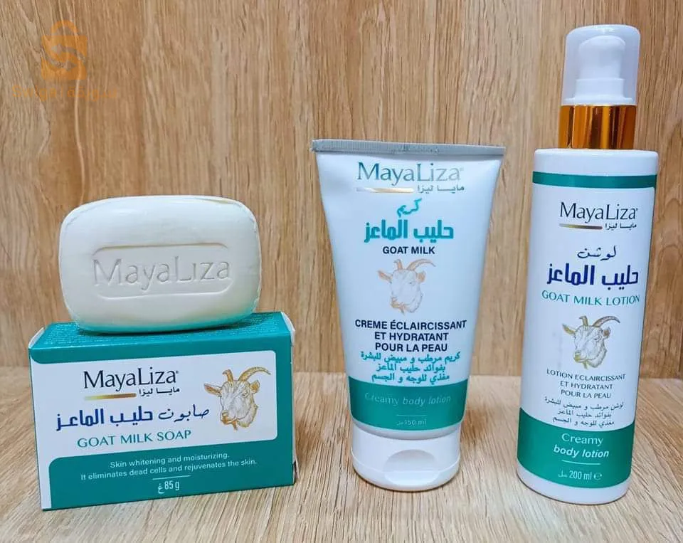 كريم حليب الماعز +صابون للتبييض والتجاعيد + لوشن مرطب و مبيض للبشرة 🐐 🩷✨️