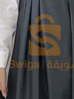 Gray summer skirt with jacket