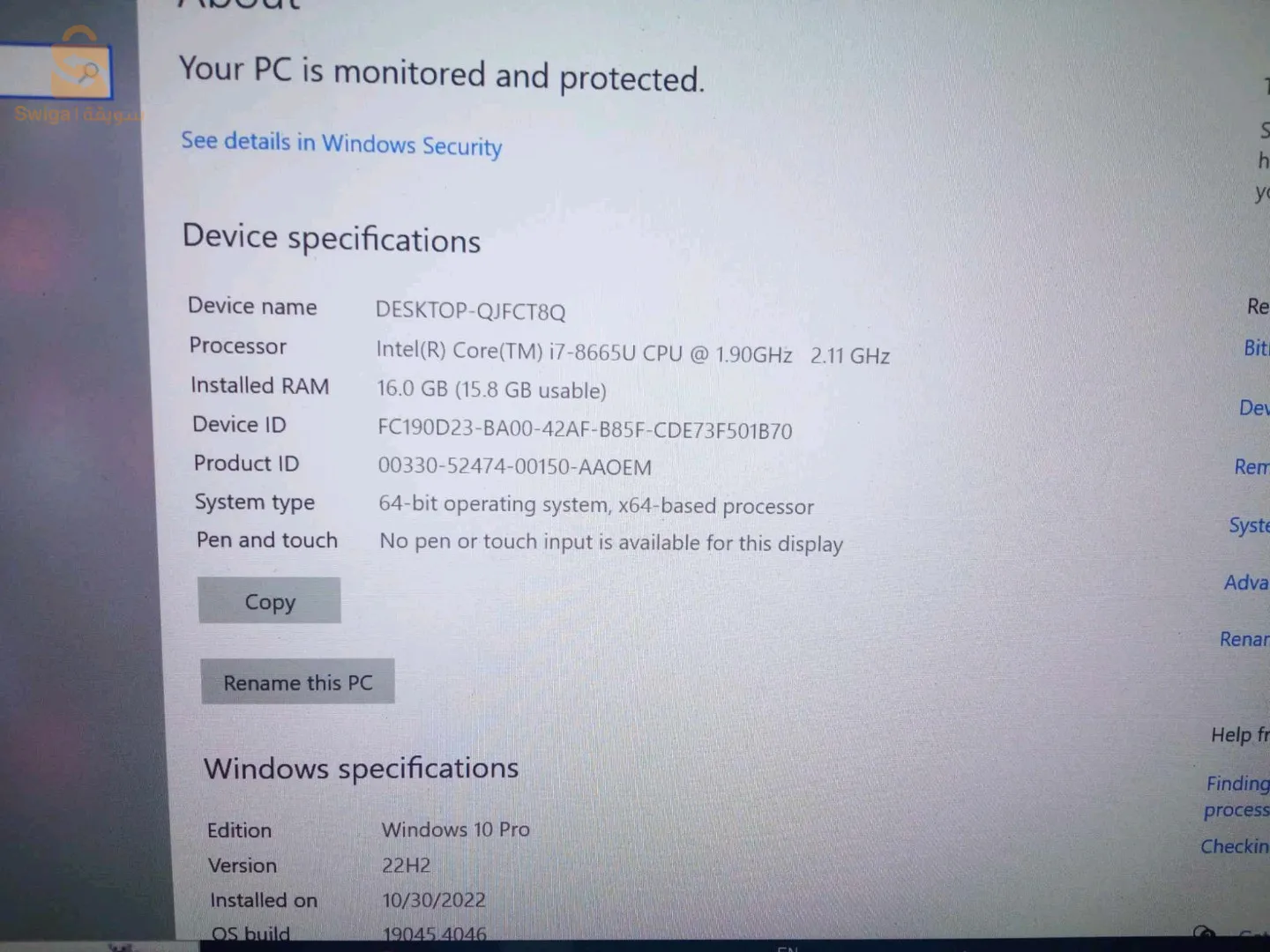Laptop Lenovo ThinkPad x390🔥
لابتوب مثالي لغرض البرمجة والمونتاج والفوتوشوب
المواصفات:
الجيل الثامن i7 معالج
Ram: 16gb⚡
Storage: 256gb SSD
graphique : Intel uhd