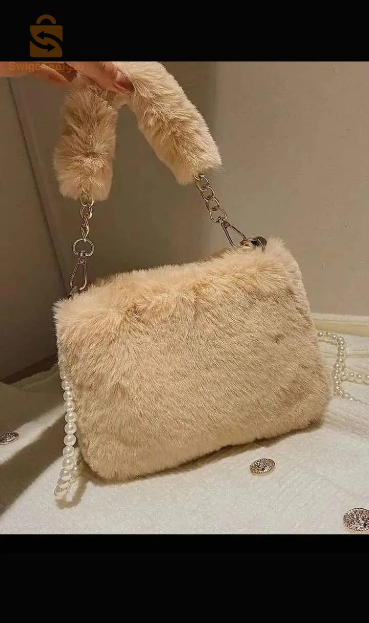 sac forrure tendence pour femme-حقيبة يد نسائية متنوعة من الريش