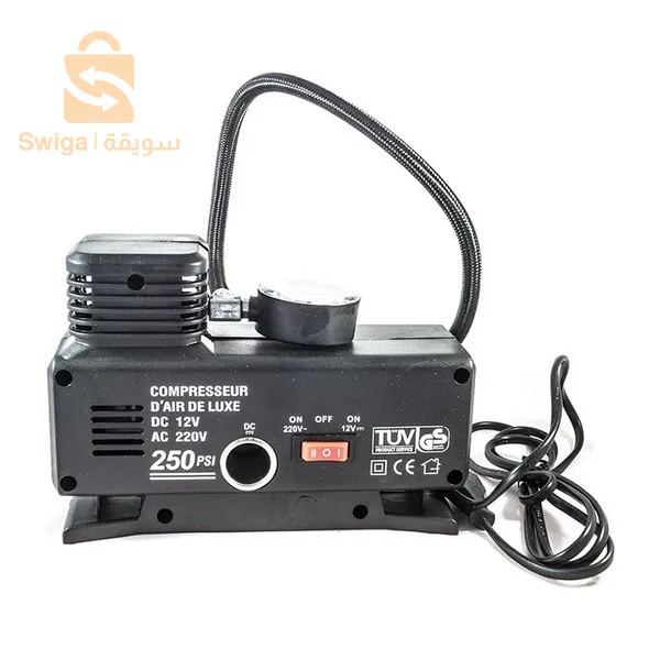 ضاغط هواء بمحول مزدوج 220 فولت/12 فولت - 250 رطل لكل بوصة مربعة$👍