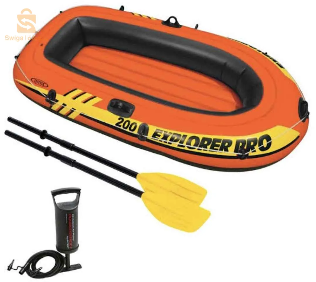 زورق سباحة intex 200+مضخة +مجاذيف