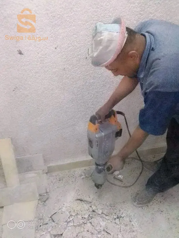 سلام لي حاب يعاود الدار نوفر لكم الخدمة التالي ✅بيكاج ✅ديكابج ✅ نزع البلاط تكسير الجدران ✅نتوايج مع رفع بقايا التكسير✅مع رفع السلعا رمل لاسمنت الفايونس وكل ميحص الترميمكل هدا باسعار هايل لاستفسار أكثر ايتصلو بينا على الرقم التالي