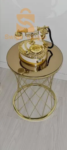 هدية صندوق موسيقى على شكل هاتف ديكورهاتف قديم