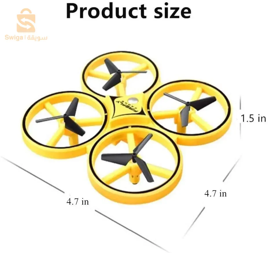 طائرة Drone Trackerالطائرة بدون طيار الصغيرة مع ضوء LED ومستشعر يدوي وساعة ذكية هي طائرة رباعية الدوارات تحكم عن بعد. تتميز بحجمها الصغير وخفة وزنها، مما يجعلها مناسبة للاستخدامات الترفيهية الجوي. تتضمن ضوء LED للرؤية الليلية ومستشعرًا يدويًا لتسهيل التحكم اليدوي عند الحاجة، بالإضافة إلى القدرة على الاتصال بساعة ذكية للتحكم ومراقبة الطائرة عن بعد.6200دج0665955230فب👉viber watts
