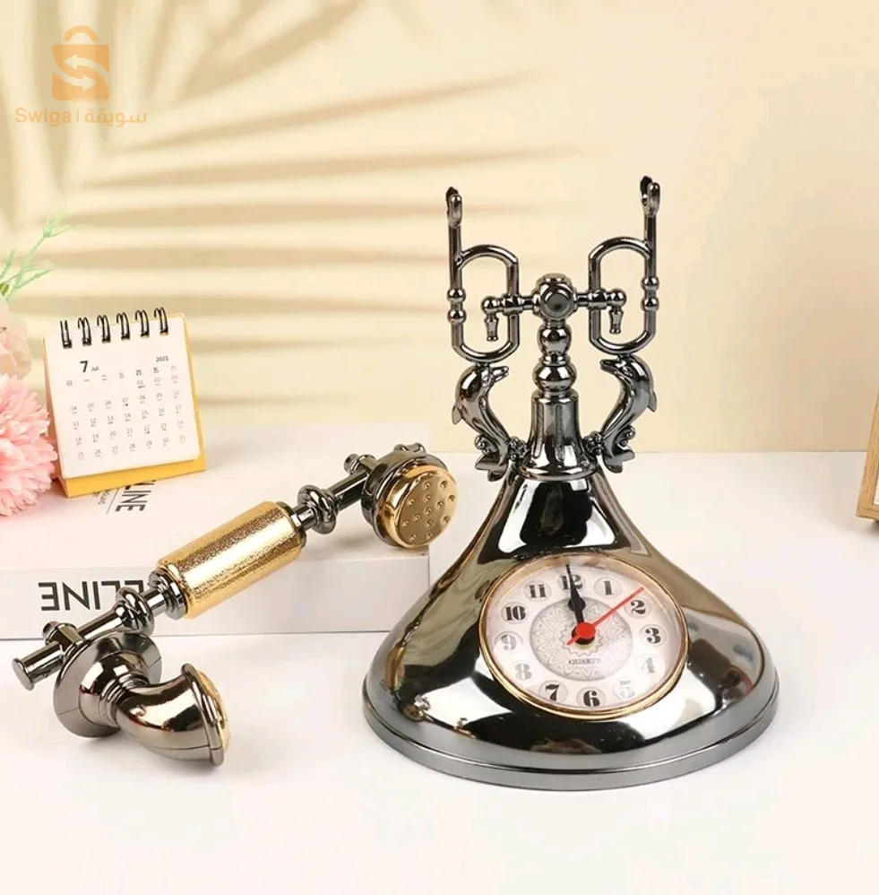 Réveil rétro modèle téléphone pour chronométreur créatif pour la décoration