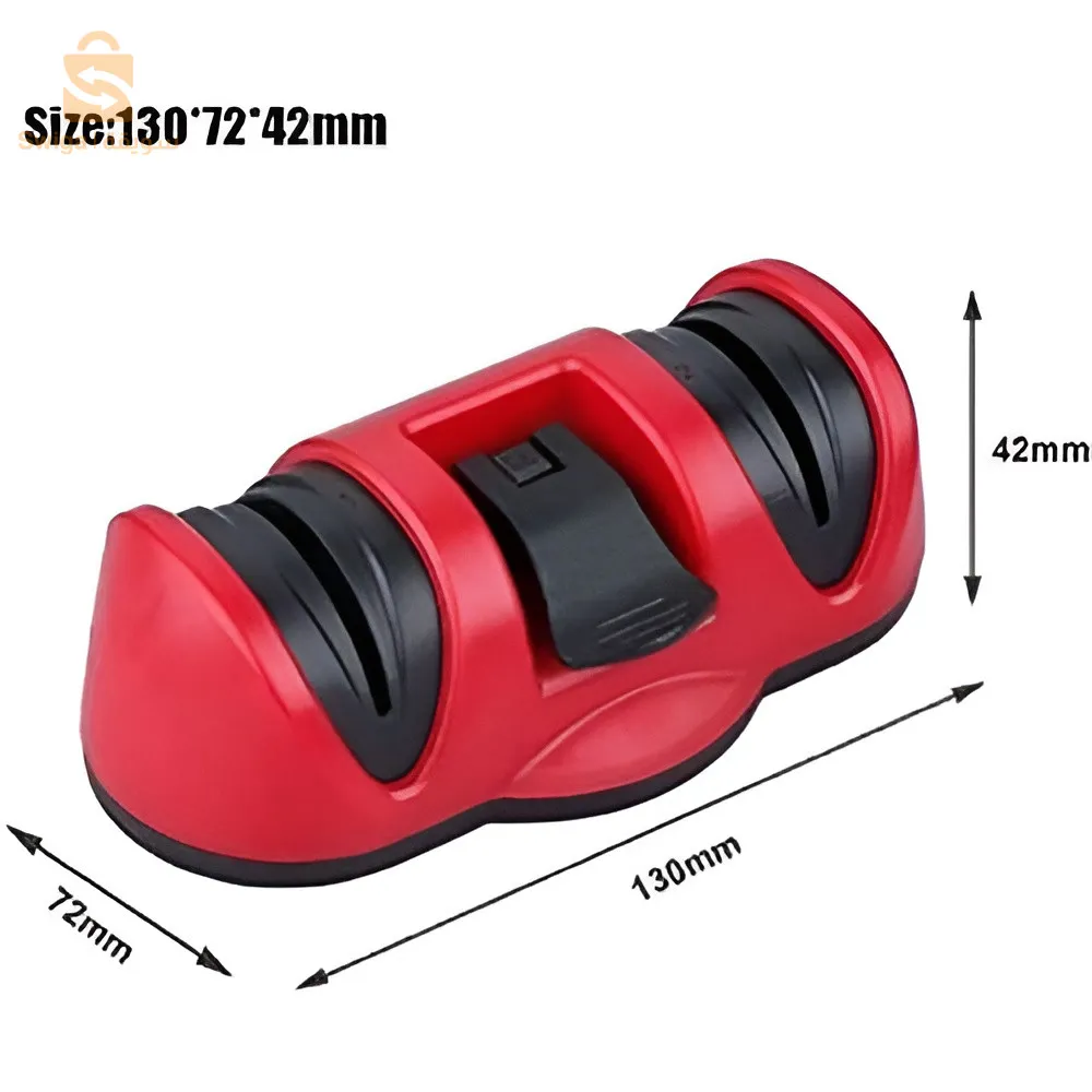 مبراة سكين مزدوجة مع كوب الشفط$🤍🤍