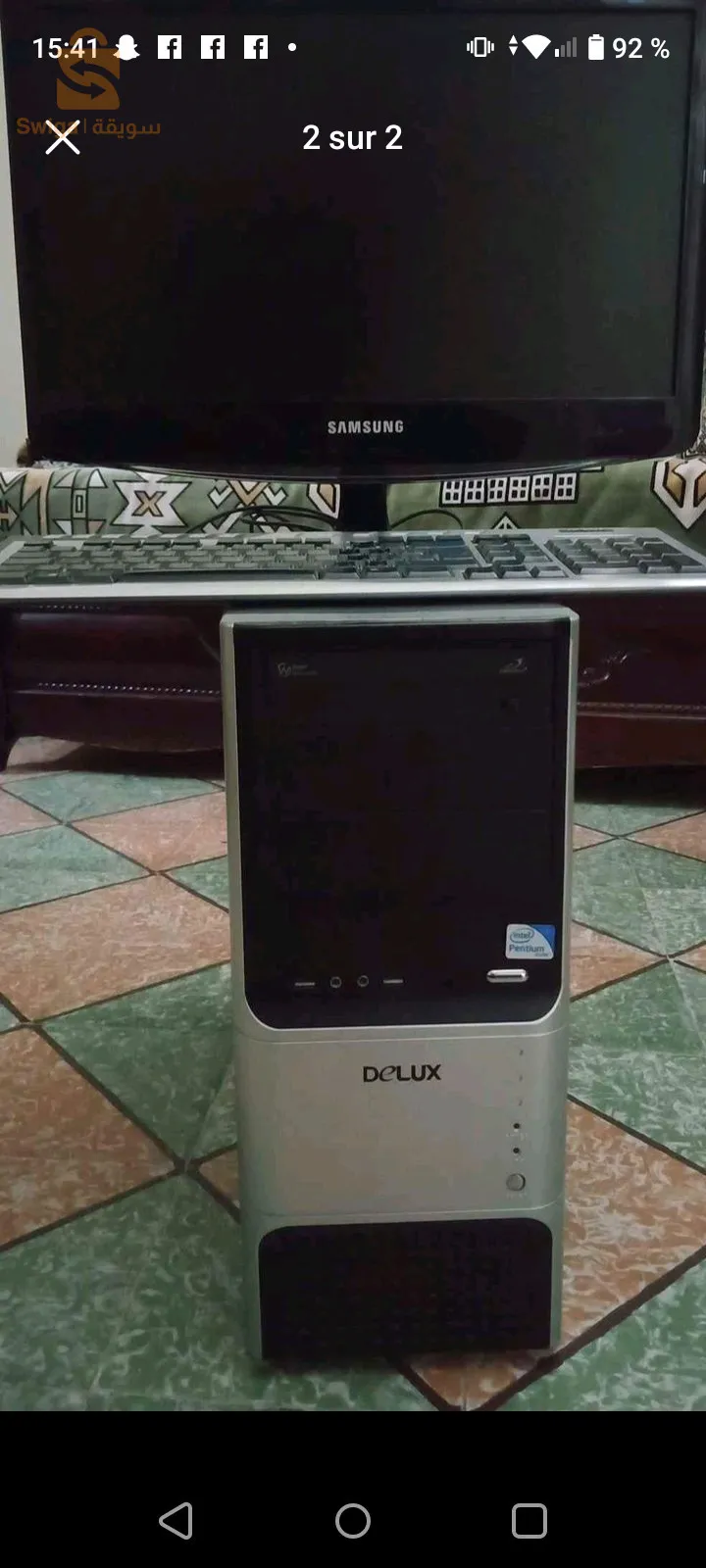 Micro Bureau Samsung + pc Delux+ clavier Delux