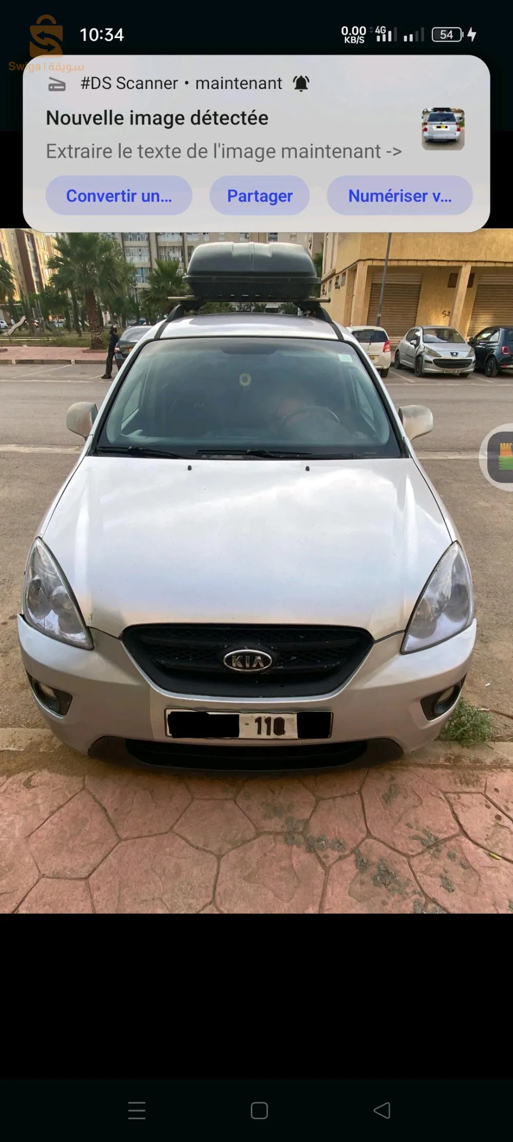 vente de voiture carens année 2010