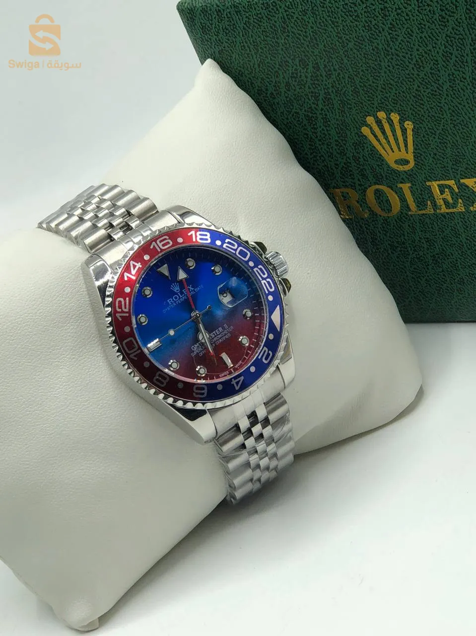 montre rolex en acier inoxydable ⌚️