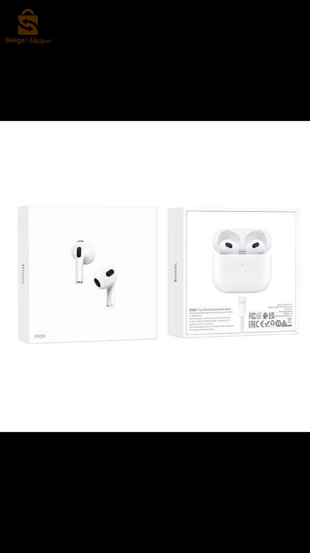 Hoco Écouteurs Sans Fil Hoco Ew26 Bluetooth original -Blanc