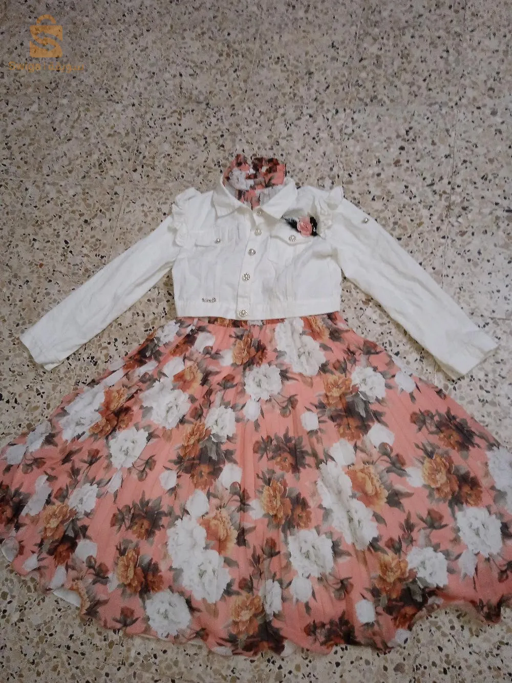 فستان بنوتات 12سنة