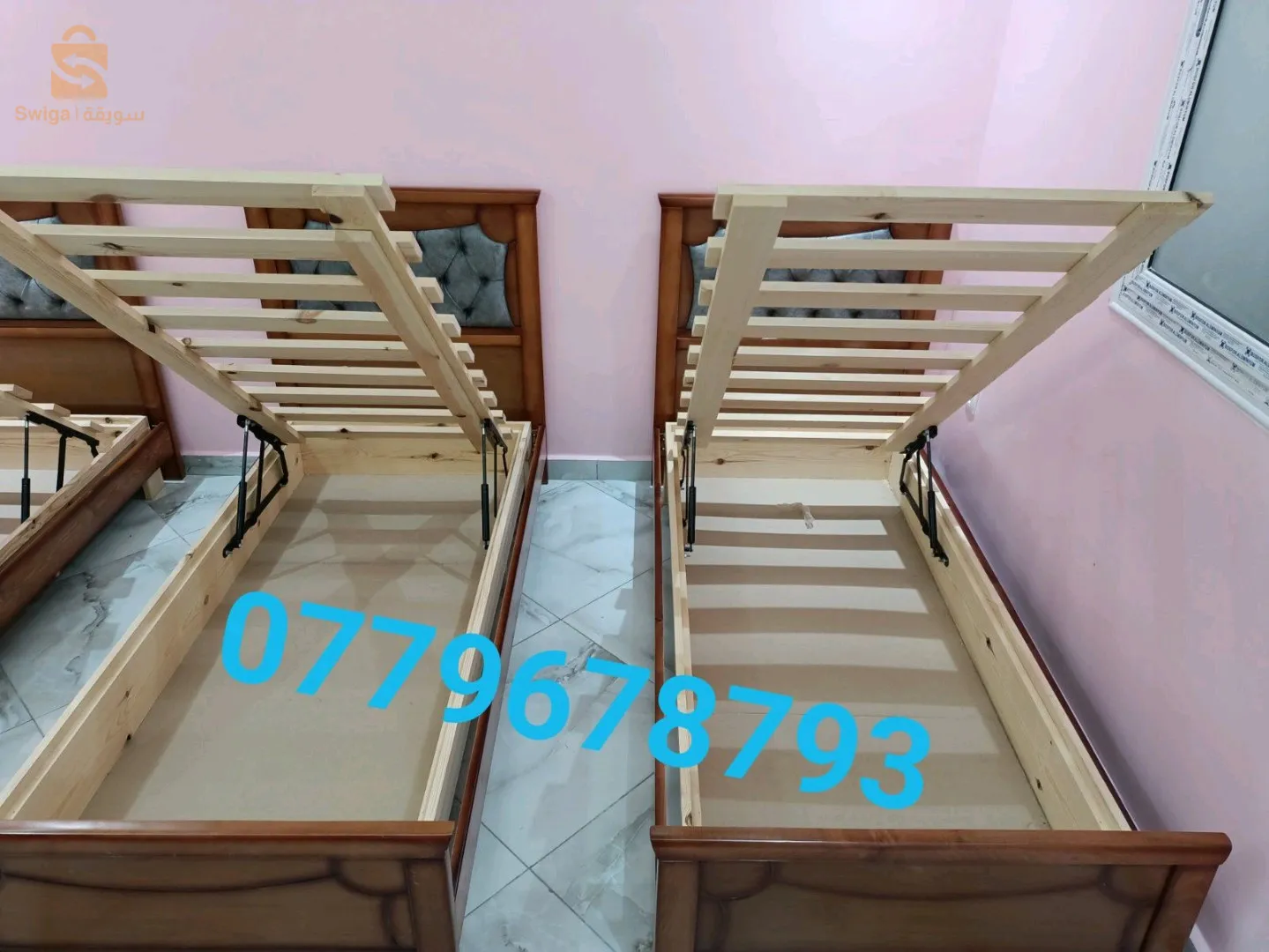 Lit coffre très solide produit local en bois hêtre  disponible à bon prix 😍