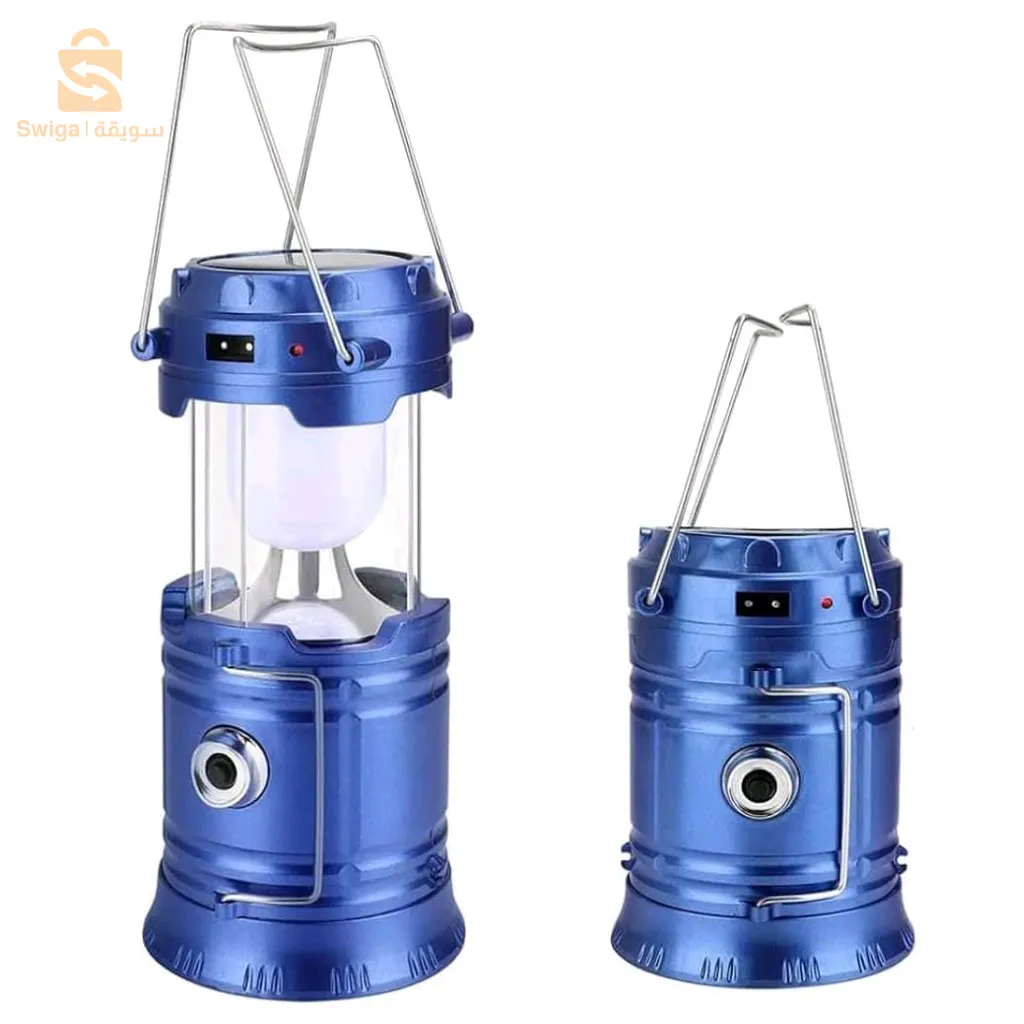 2IN1 مصباح التخييم القابل للطي بالطاقة الشمسية YD-3589