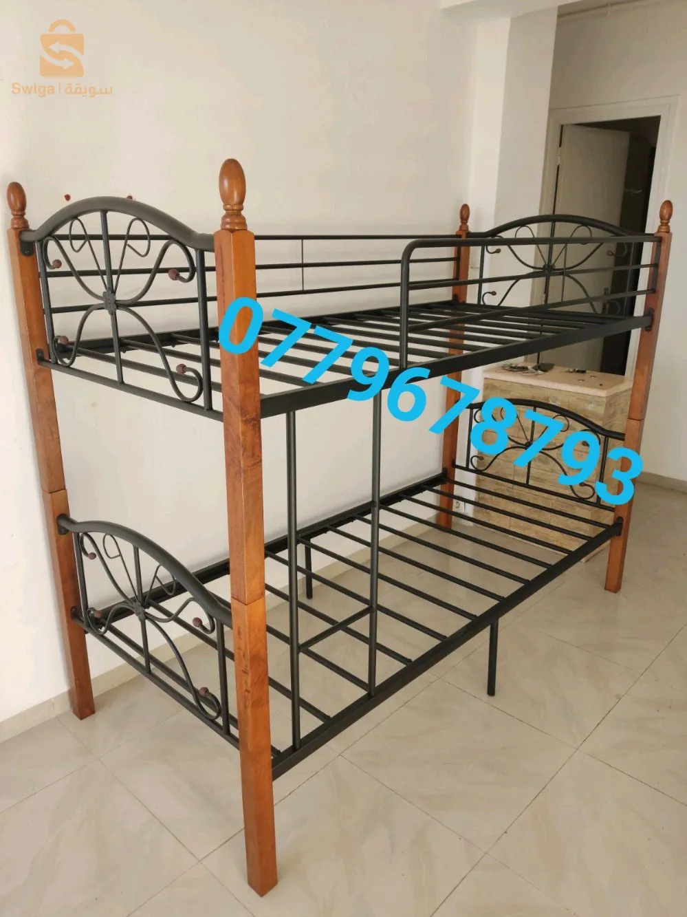 Lit superposé fer forgé 190/90