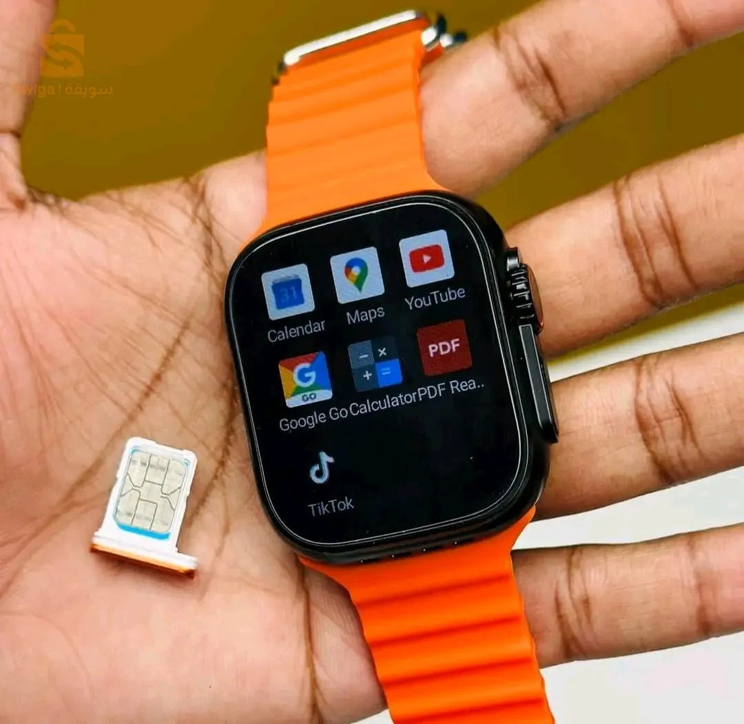 الساعة المتكاملة وصلت..🔥 
⚜️ S8 Ultra Smart watch 4G 
أول ساعة بنظام اندوريد بالكامل بتفتح فيس وواتس ويوتيوب وتحميل برامج من Play store.💪
ومعاها 2 استراب هديه 👏
 مميزاتها:👇
🔹️ بطاقة SIM مدمجة متوافقة للاتصال بالانترنت والمكالمات الهاتفية. 
🔹️ شاشة OLED تعمل باللمس بحجم 1.54 بوصة ودقة 240 × 240 بكسل.
🔹️ نظام التشغيل Android ومعالج MTK6261D.
🔹️ ذاكرة وصول عشوائي RAM بسعة 64 ميجابايت وذاكرة قراءة فقط ROM بسعة 128 ميجابايت.
🔹️ متوافقة مع نظام iOS و Android.
🔹️ متابعة اللياقة البدنية ومراقبة معدل ضربات القلب والنوم.
🔹️ تنبيهات الرسائل والمكالمات وإنذار الجلوس لفترات طويلة.
🔹️ تحكم في الموسيقى والكاميرا ووضع الطيران.
• مقاومة للماء.
🔹️ بطارية قوية بسعة 380 مللي أمبير.
🔹️ خفيفة الوزن بوزن 45 جرام فقط.
————————————————-
🛒 للحجز، أرسل رقم الموبايل والعنوان على: 
 الوتساب:  1022620581    
 أو رسائل الصفحة.📥
#S8_Ultra_Smart_watch_4G