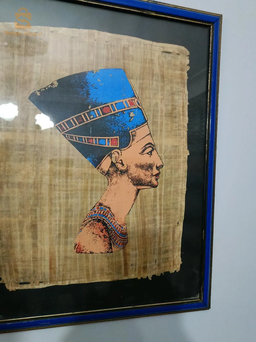 لوحة فنية مميزة مرسومة بدقة عالية لملكة فرعونية