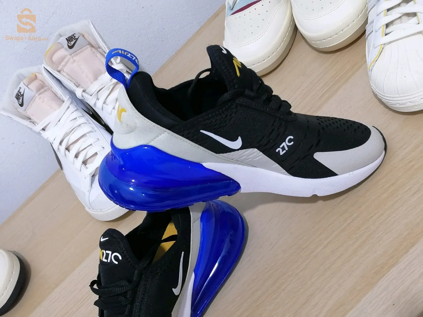 Nike Air Max 270 GS noir et royal bleu