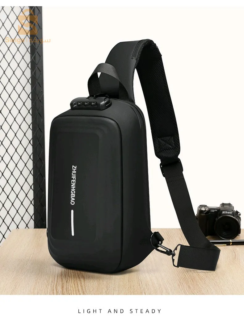 حقيبة ساعي 2024 للرجال سعة كبيرة مقاومة للماء متعددة الوظائف ومضادة للسرقة VS2$👍