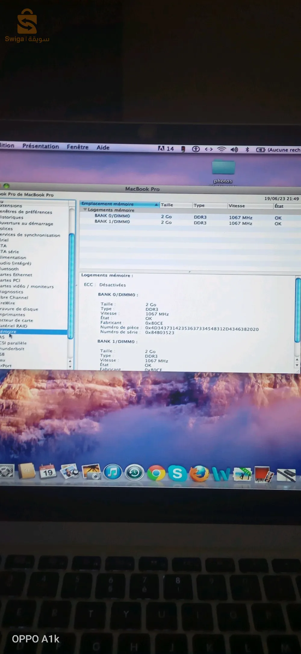 portable apple metalique