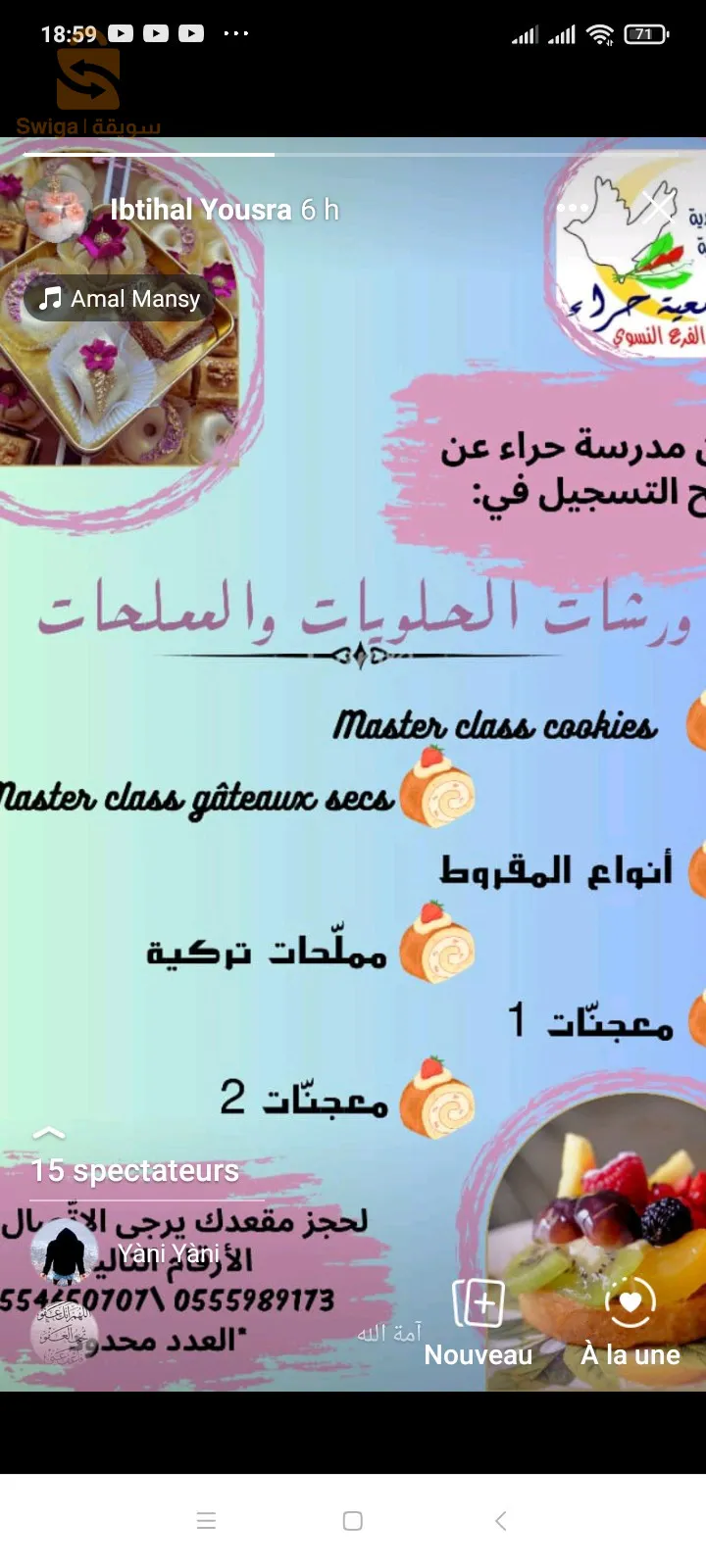donne des cours de gâteau accéléré