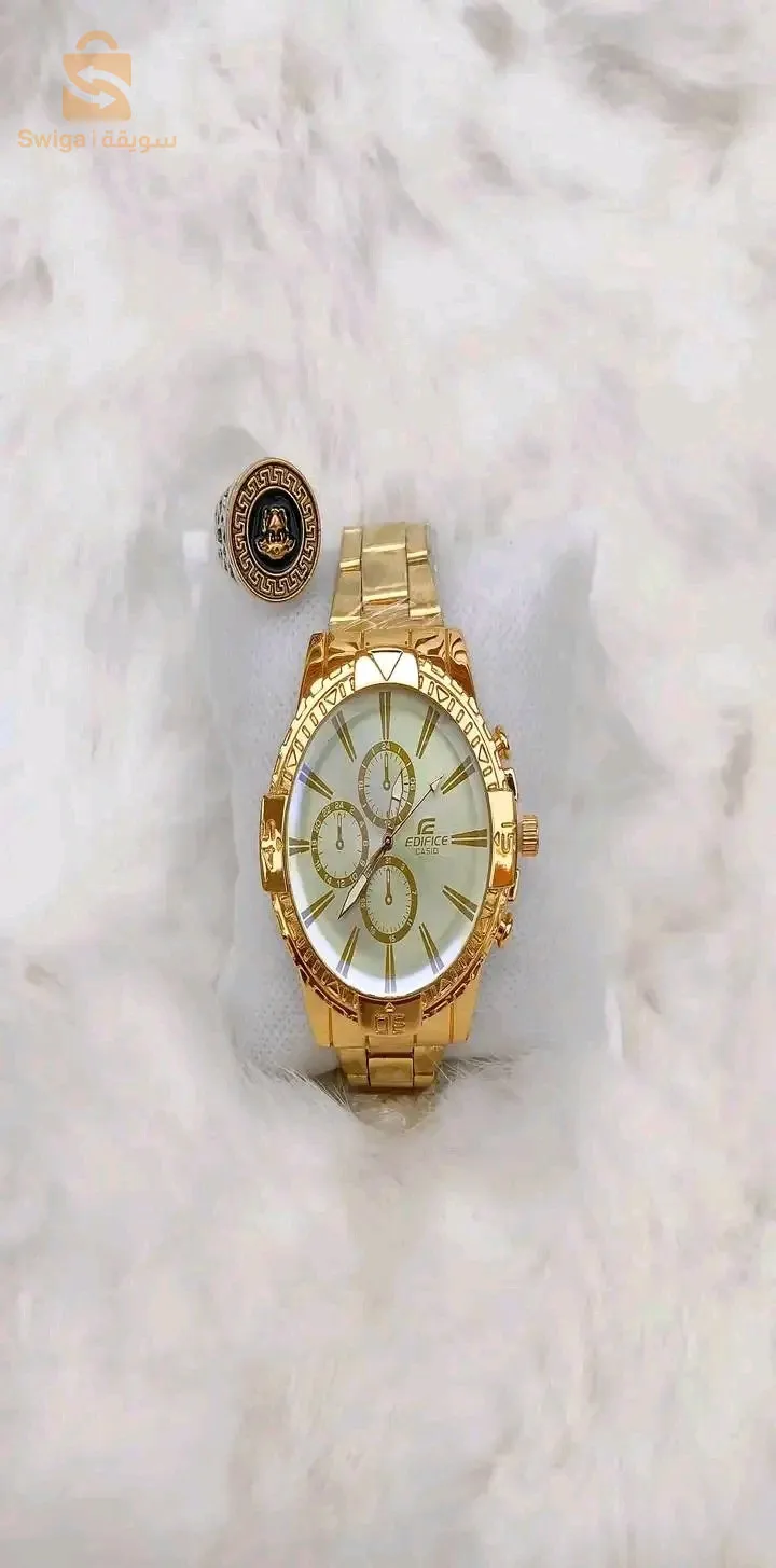 سلعة تتكلم وحدها ✨🔥 سلعة مشالله روعة 💫💯 جودة ريعة بزاااف ⌚ساعة  300da+2000daللخاتم