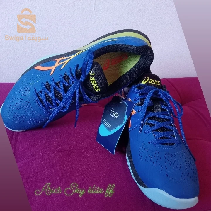#Disponible_0558459644
New Articles. #kaba_Européen 
# Asics Sky élite ff
Flyte foam gel 
#couleur :Blue /sour/ yuzu
Pointure:40,5(25.5cm)
#nike #nikeshoes #NikeAirMax #nikeair #NikeAirJordan #nikerunning#Asics