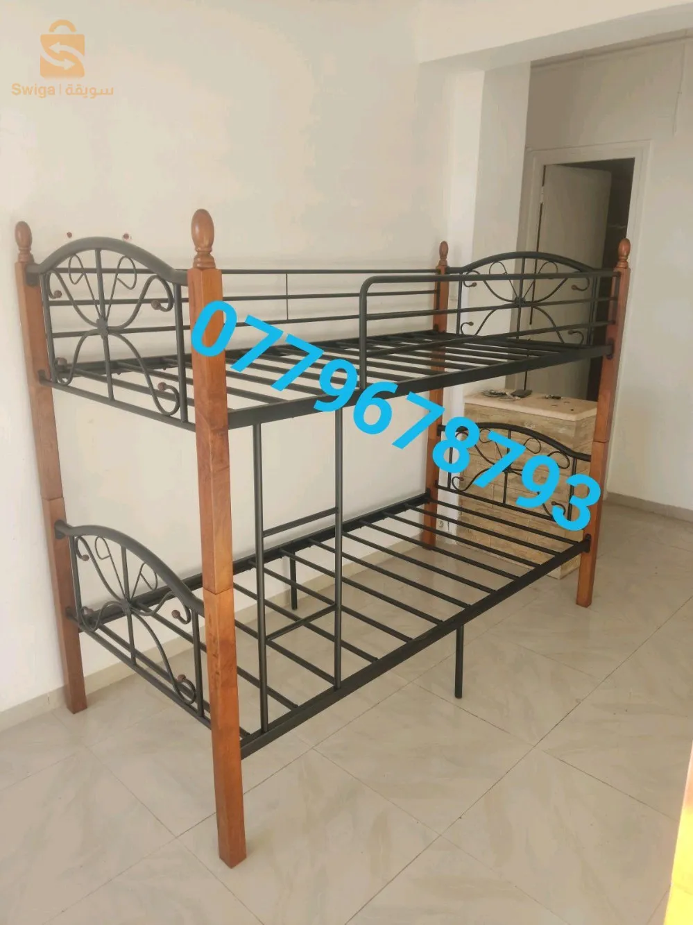 Lit superposé fer forgé 190/90