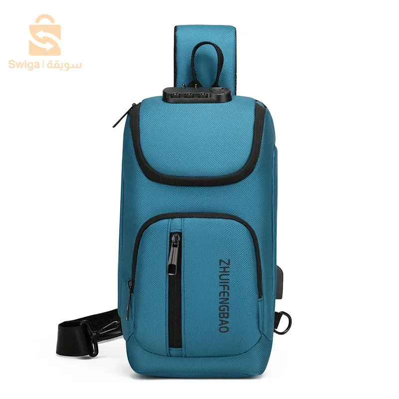 حقيبة ساعي 2024 للرجال ذات سعة كبيرة مضادة للماء ومتعددة الوظائف ومضادة للسرقة VS5$👍